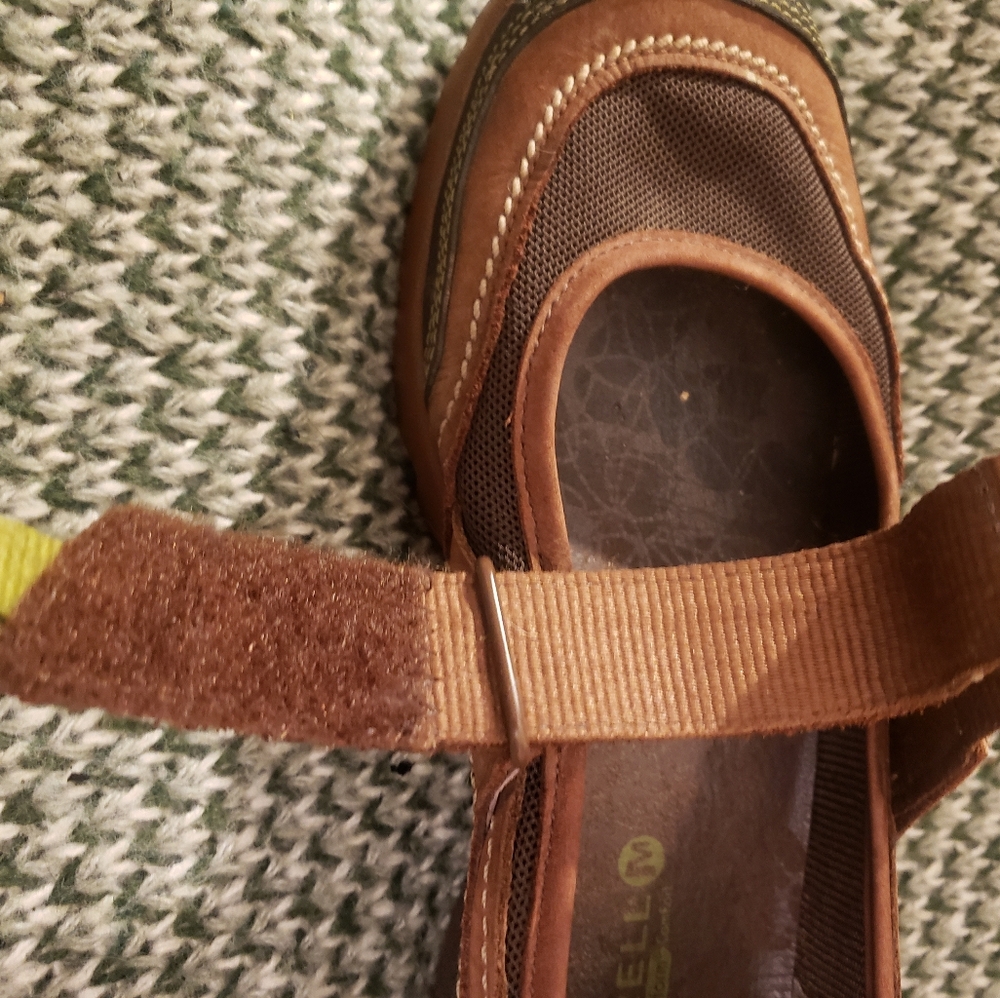 FINAL PRICE DROP Like New Merrell Mimosa Emme Mary Janes - Cocoa Size 7.5 - Picture 12 of 15